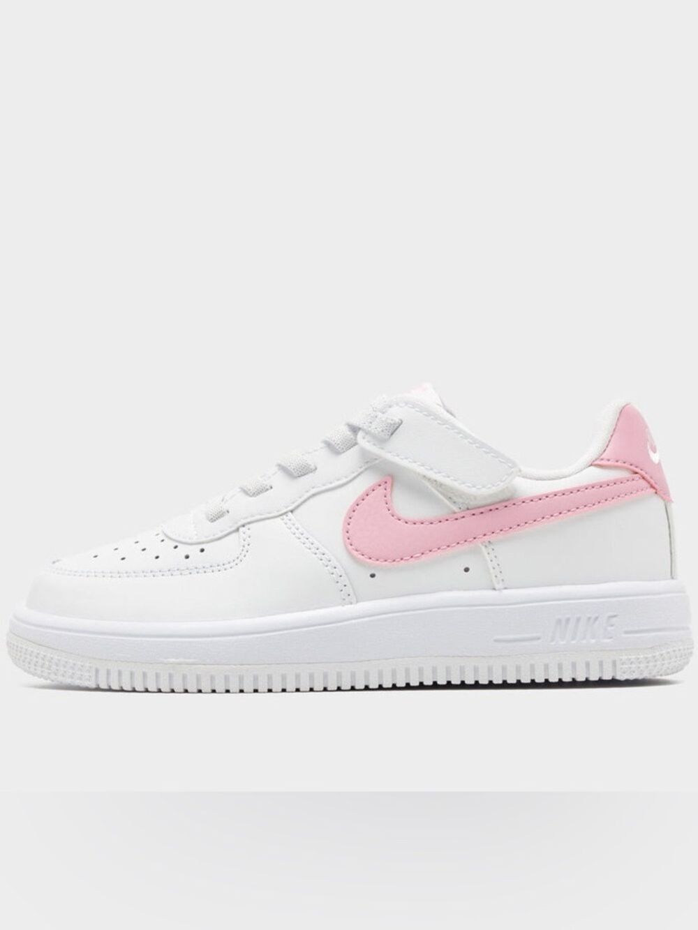 Nike Force 1 Low EasyOn Little Girls Sneaker with Velcro Closure